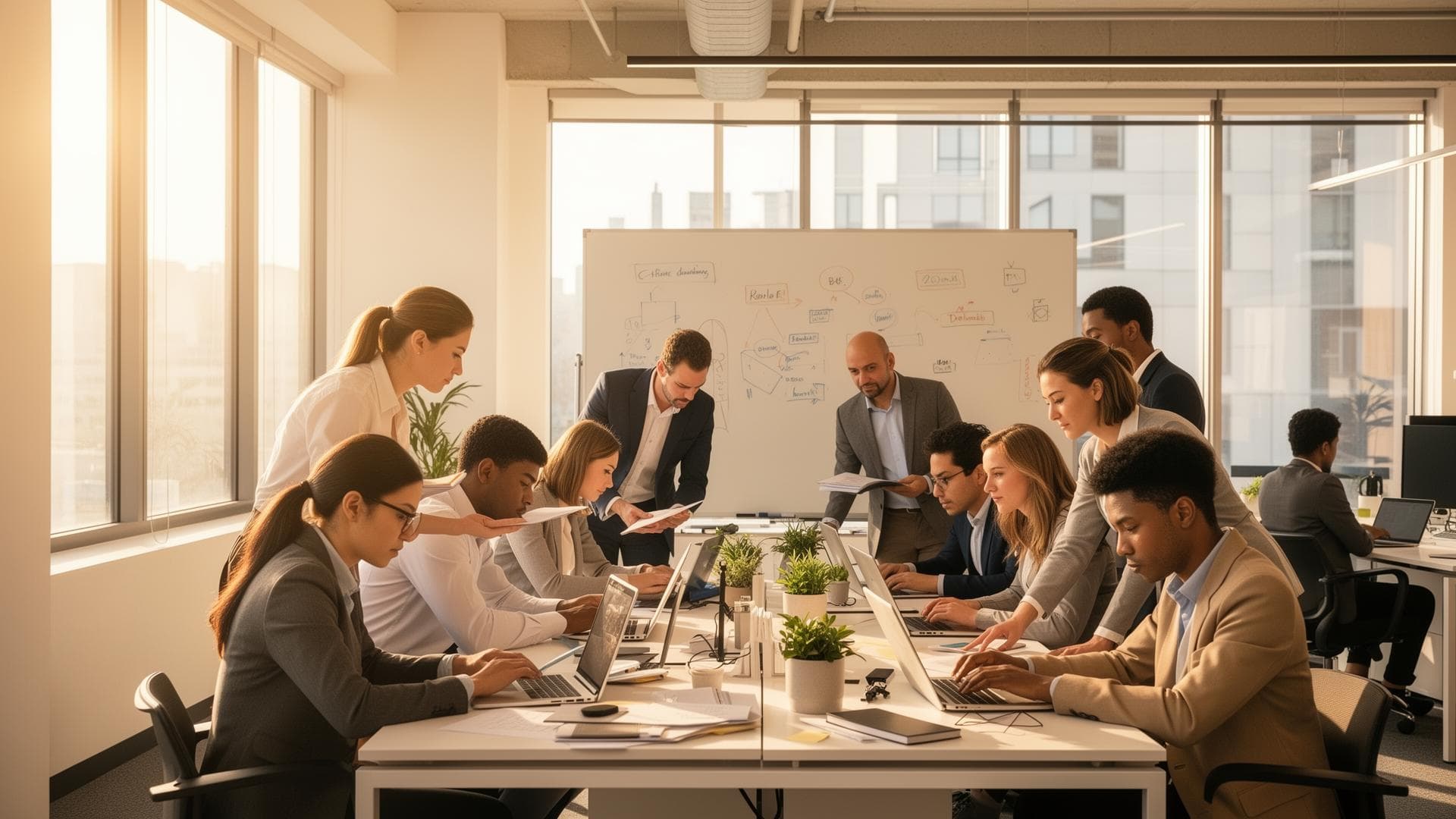 LinkThem team collaborating